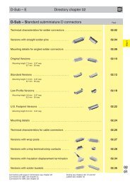 02 . 01 D-Sub â E D-Sub â Standard subminiature D connectors ...