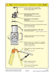 riegl system configuration 3d terrestrial scanner lms-z620