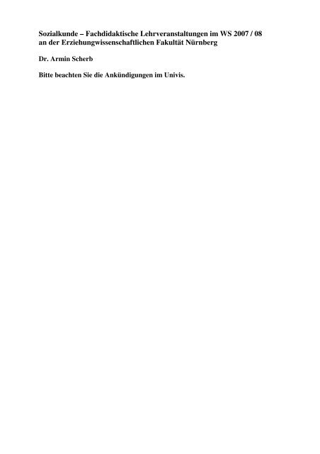 Wintersemester 2007/08 (PDF, 395 kB) - Institut fÃ¼r Politische ...