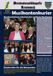 Musikantenkurier - Bundesmusikkapelle Kramsach