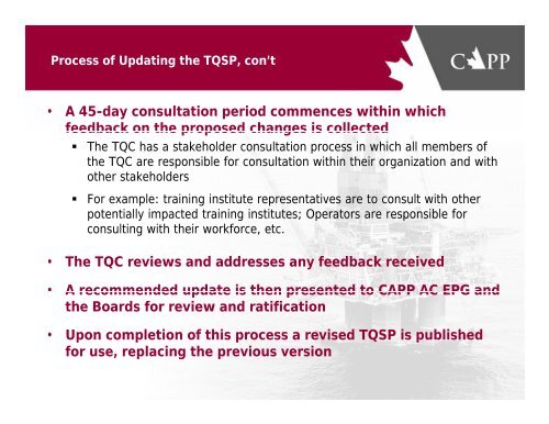 Training and Qualifications Committee Mandate and Work Plan