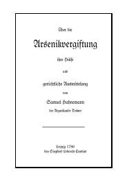 Über die Arsenikvergiftung ihre Hülfe und ... - Kathrin von Basse