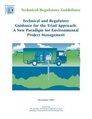 Technical and Regulatory Guidance for the Triad Approach ... - ITRC