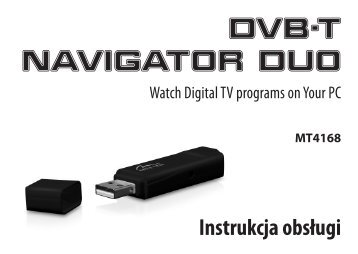 DVB-T NAVIGATOR DUO MT4168 Instrukcja obsÅugi - Media-Tech