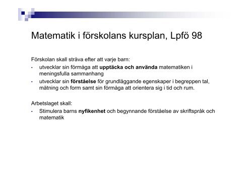 Bengt Drath Prata matematik okt 2010 - Pedagog Stockholm