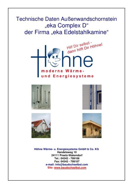 „eka Complex D“ der Firma „eka Edelstahlkamine“ - Höhne Wärme