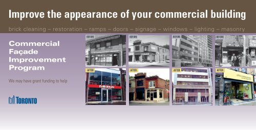 Improve the appearance of your commercial building - Waterfront BIA