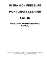 Paint Grate Cleaner FCT-JS Tool Manual (PDF) - StoneAge Inc