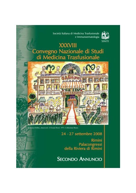 XXXVIII Convegno Nazionale di Studi di Medicina Trasfusionale