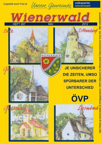 je unsicherer die zeiten, umso spürbarer der ... - oevpww.heim.at