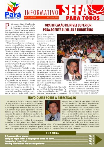 Informativo nÂº 125 - Sefa