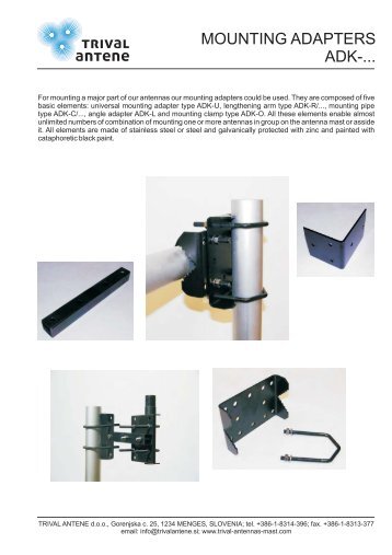 Mounting adapters ADK ANG NL.cdr - Trival Antene