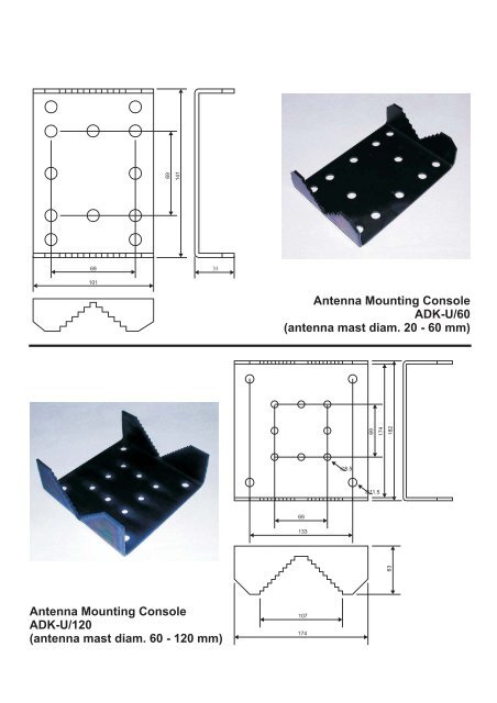 Mounting adapters ADK ANG NL.cdr - Trival Antene