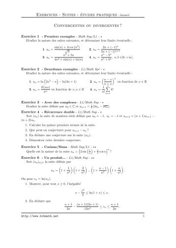 EnoncÃ©s - Bibmath