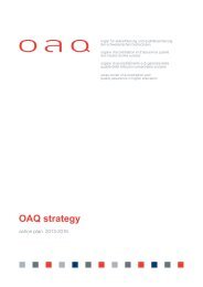 OAQ Strategy. Action plan 2013-2016