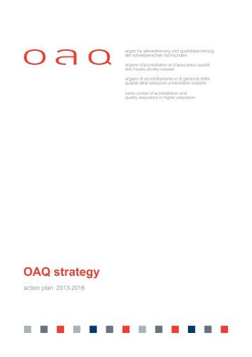 OAQ Strategy. Action plan 2013-2016