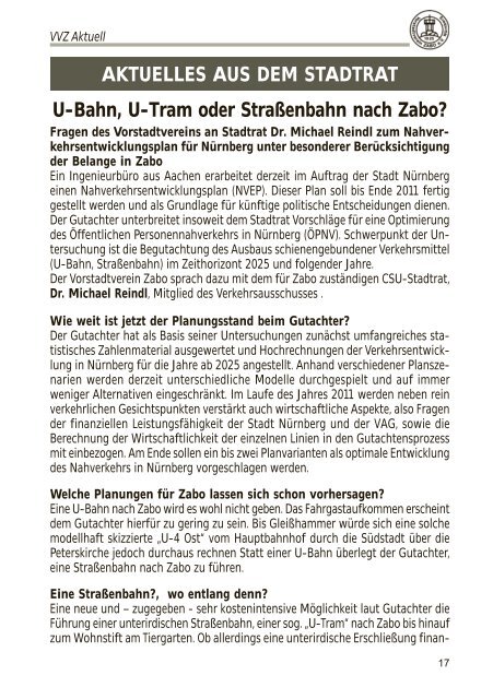 ZABO- Nachrichten - Vorstadtverein Zabo