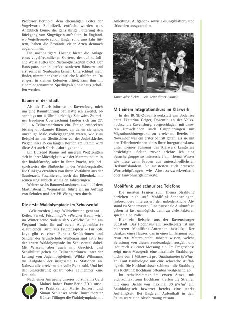 jahresbericht 2008 - BUND Ravensburg-Weingarten