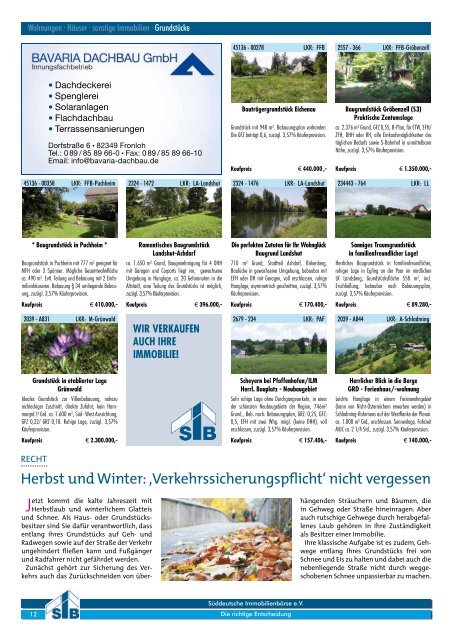 Immobilienzeitung Herbst 2011 - Nowak Immobilien AG