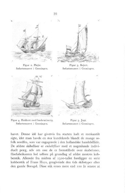 skibsmotiver på hollandske vægfliser - Handels- og Søfartsmuseet