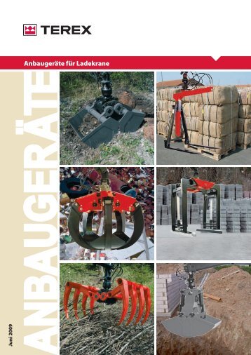 Anbaugeräte für Ladekrane - Tecklenborg GmbH & Co. KG