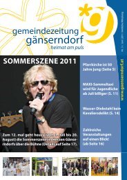 Gemeindezeitung - Ausgabe 2011/3 - Stadtgemeinde Gänserndorf