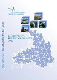 Inhaltsverzeichnis - Regionalverband Heilbronn-Franken