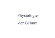 Physiologie der Geburt