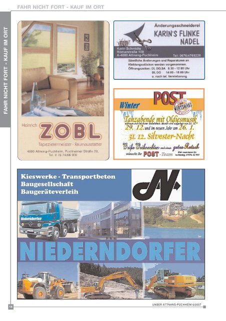 Ausgabe November-Dezember 2007 - Attnang-Puchheim