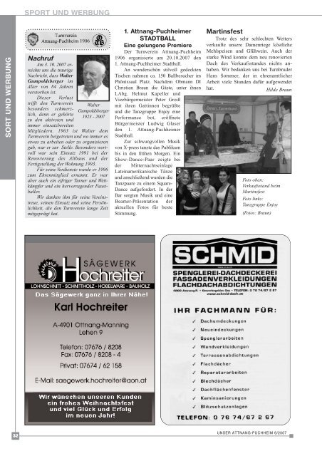 Ausgabe November-Dezember 2007 - Attnang-Puchheim