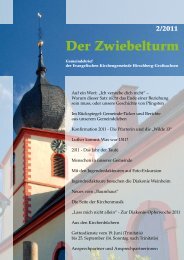 Im Rückspiegel - Evangelische Kirchengemeinde Hirschberg ...