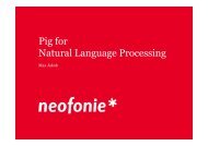 Pig for Natural Language Processing