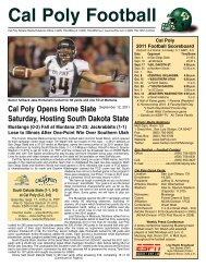 Cal Poly Football - South Dakota State University Athletics