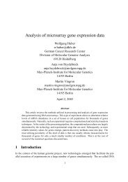 Analysis of microarray gene expression data - EMBL