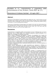 Rivoltella P. C., Costruttivismo e pragmatica della ... - Univirtual.eu