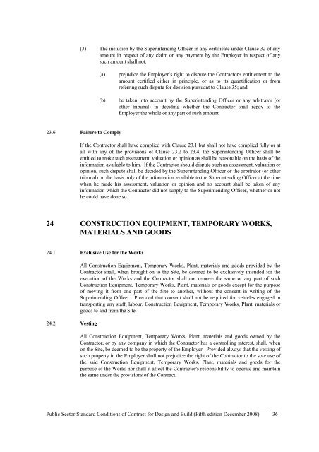 public sector standard conditions of contract for design and build 2008