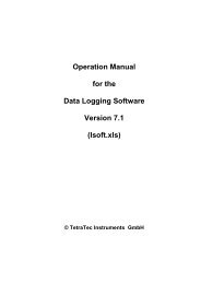 ISoft Manual - TetraTec Instruments GmbH