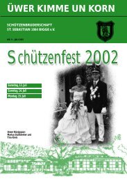 Schützenfest 2002 - Schützenbruderschaft St. Sebastian 1864 Bigge ...