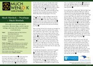 Much Wenlock – Presthope – Much Wenlock - Shropshire Walking