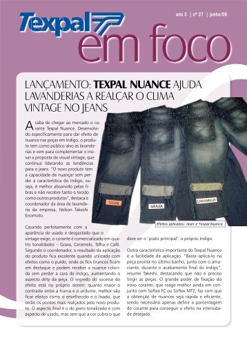 Texpal Nuance ajuda lavanderias a realÃ§ar o clima vintage no jeans