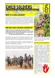 CHILD SOLDIERS - Amnesty International