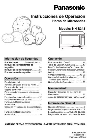 MANUAL DE USUARIO NN-S348WFRPH(es) - Panasonic