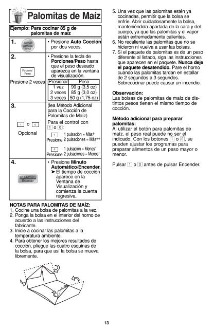 MANUAL DE USUARIO NN-S348WFRPH(es) - Panasonic