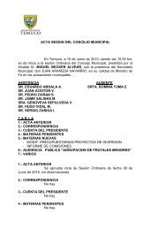 ACTA SESION DEL CONCEJO MUNICIPAL - Temuco