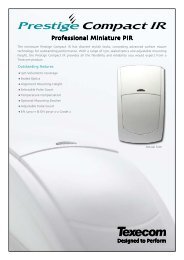 Detector PIR analogic Texecom PRESTIGE COMPACT IR