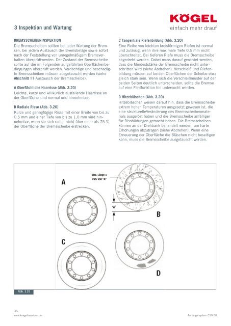 Kögel Wartungshandbuch CS9 EK Anhänger-System