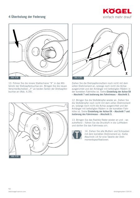 Kögel Wartungshandbuch CS9 EK Anhänger-System