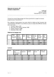 Manuels de lecture, CP Analyse comparative C.Tisset ... - e-bims.org