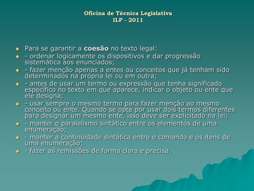 A Linguagem do Texto Legal Manual de redação parlamentar