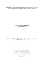 1 la escuela y la transformaciÃ³n del conflicto. una ... - Bivipas